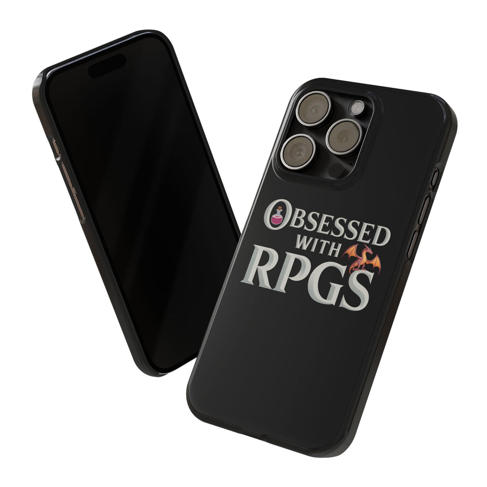 Premium Obsessed With RPGs iPhone Case | Fantasy Role Playing Game Slim Phone Cases
