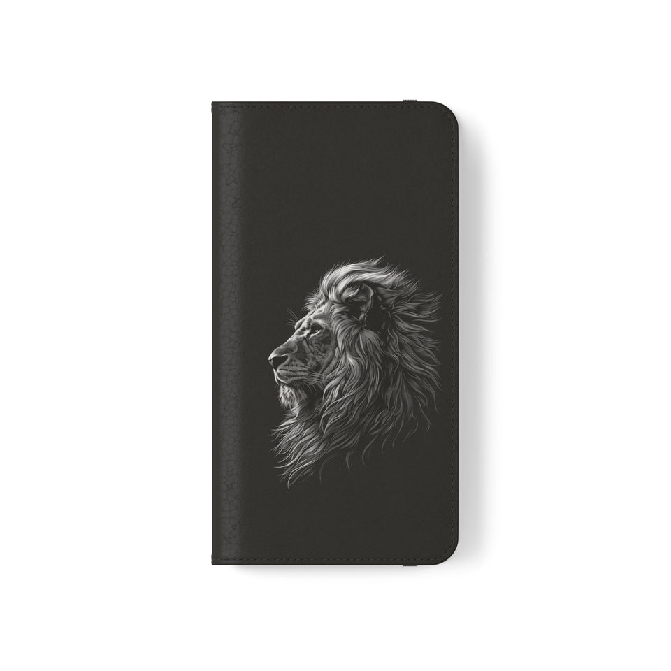 Lion Phone Case | Lion Wallet Phone Case Gifts | IPhone & Samsung Galaxy Lion Flip Cases