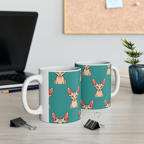Sphynx Cat Mug | Sphynx Cat Gifts | Hairless Cat Sphynx Presents Cat Ceramic Mug 11oz
