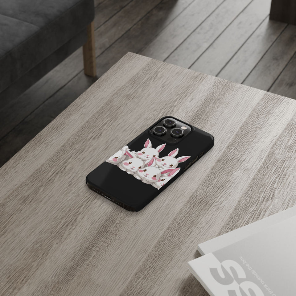 Premium Cute Rabbit iPhone Case | Rabbit Gifts Slim Phone Cases