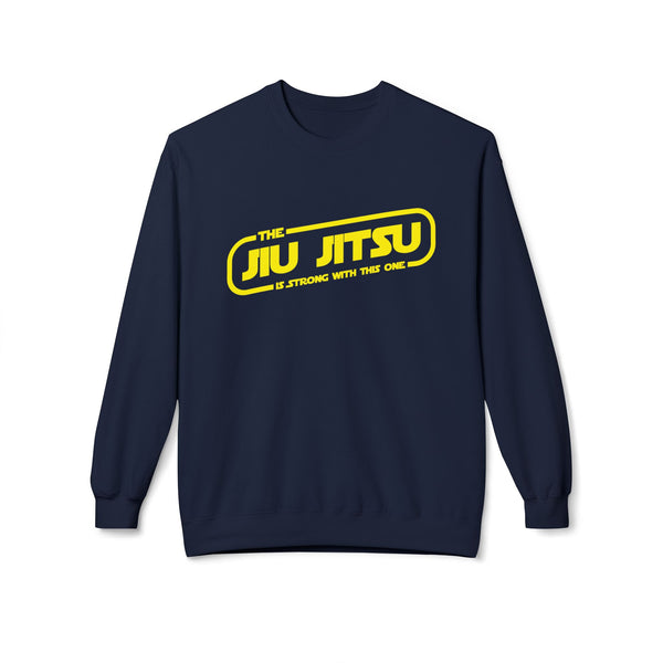 Brazilian Jiu Jitsu The JJ Is Strong With This One BJJ Unisex Midweight Softstyle Fleece Crewneck Sweatshirt