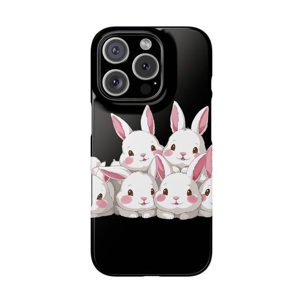 Premium Cute Rabbit iPhone Case | Rabbit Gifts Slim Phone Cases