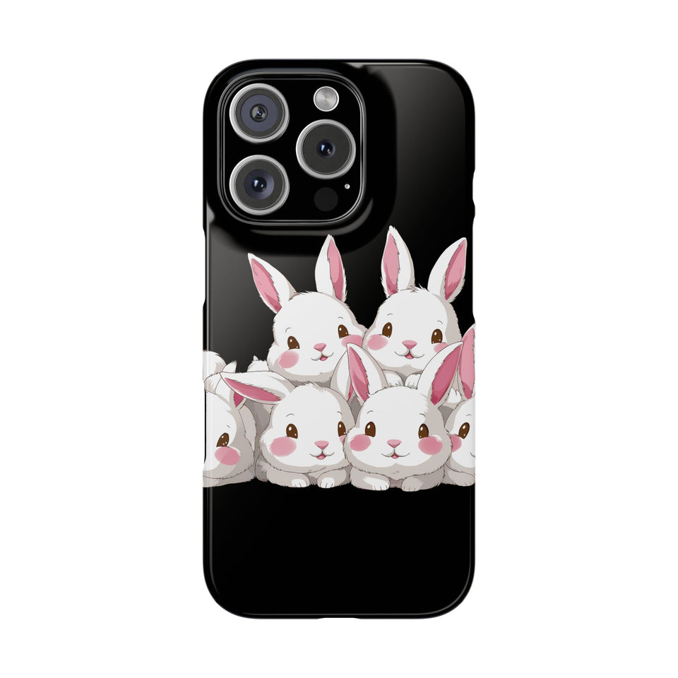 Premium Cute Rabbit iPhone Case | Rabbit Gifts Slim Phone Cases