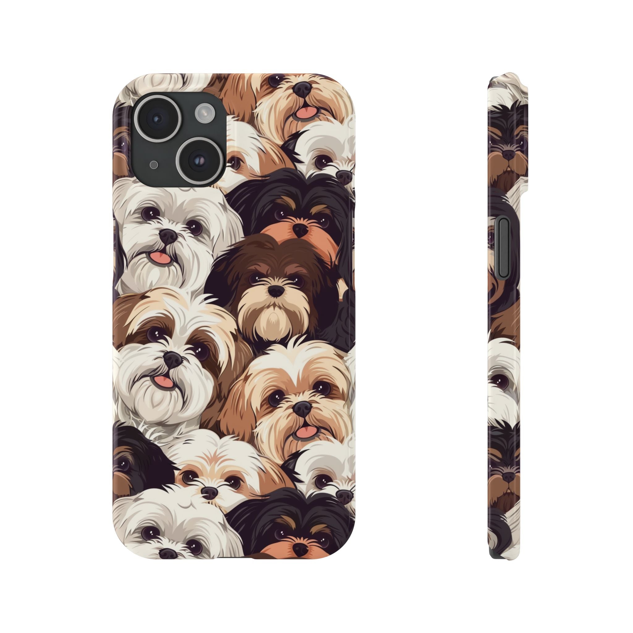 Premium Group of Shih Tzu iPhone Case | Cute Shih Tzu Gifts Slim Phone Cases Secondary image