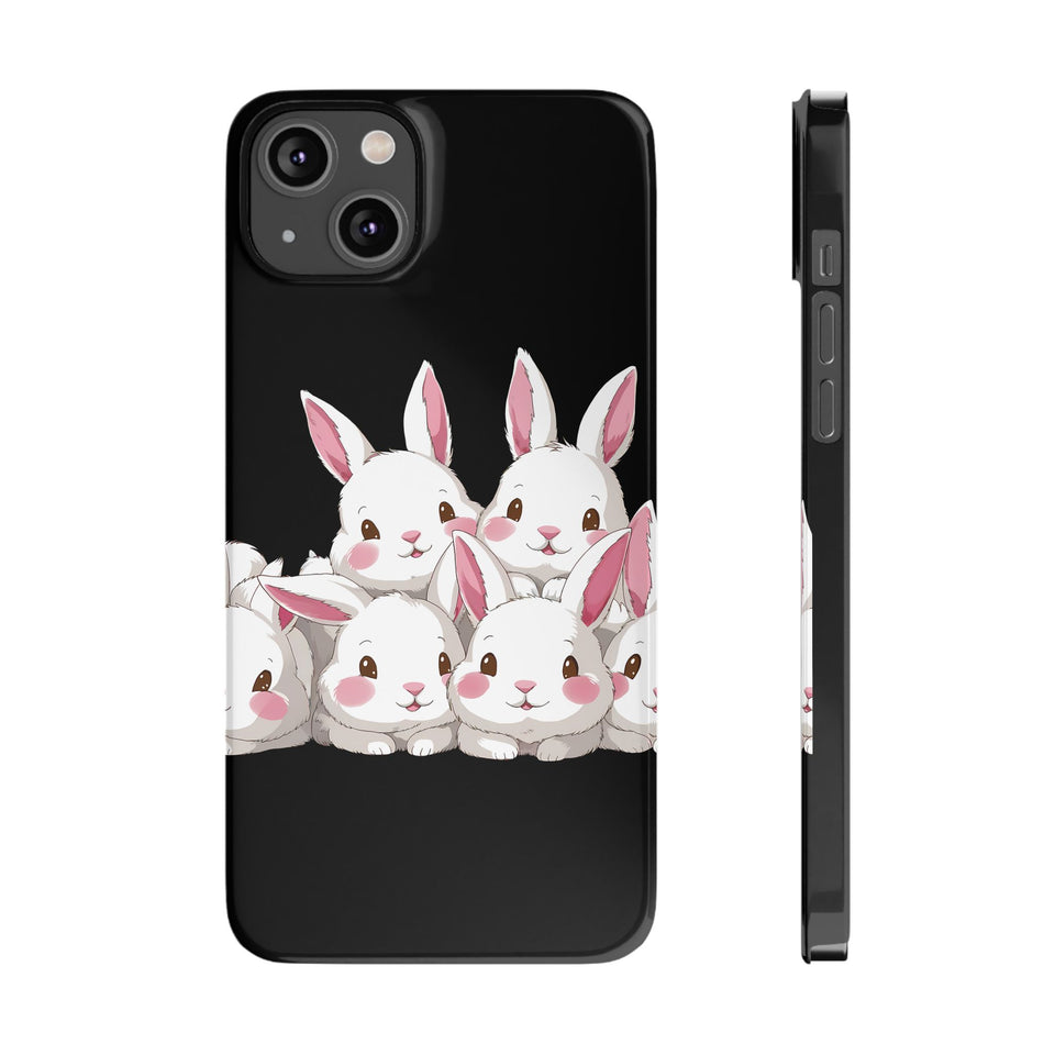 Premium Cute Rabbit iPhone Case | Rabbit Gifts Slim Phone Cases