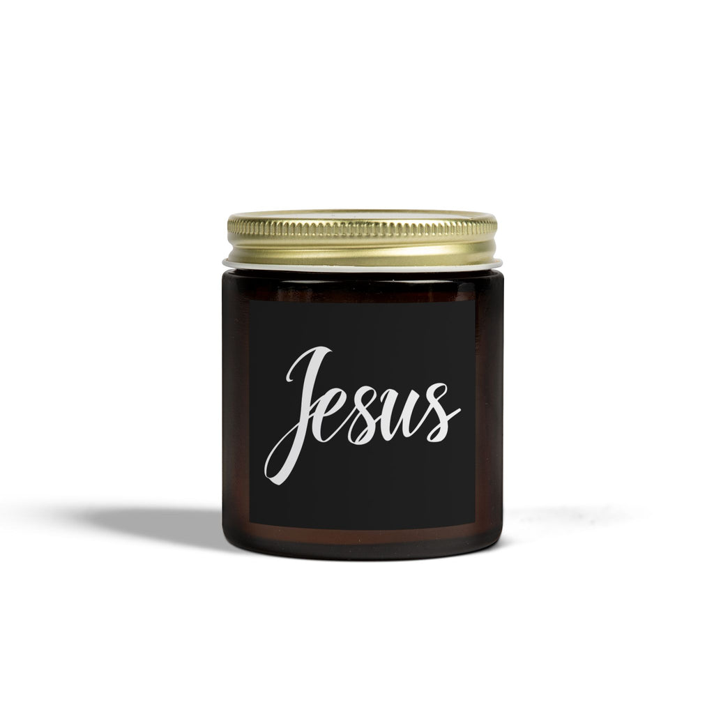 Jesus Cross Faith Scented Candle - Christian Jesus Coconut Apricot Wax Candle (4oz, 9oz)