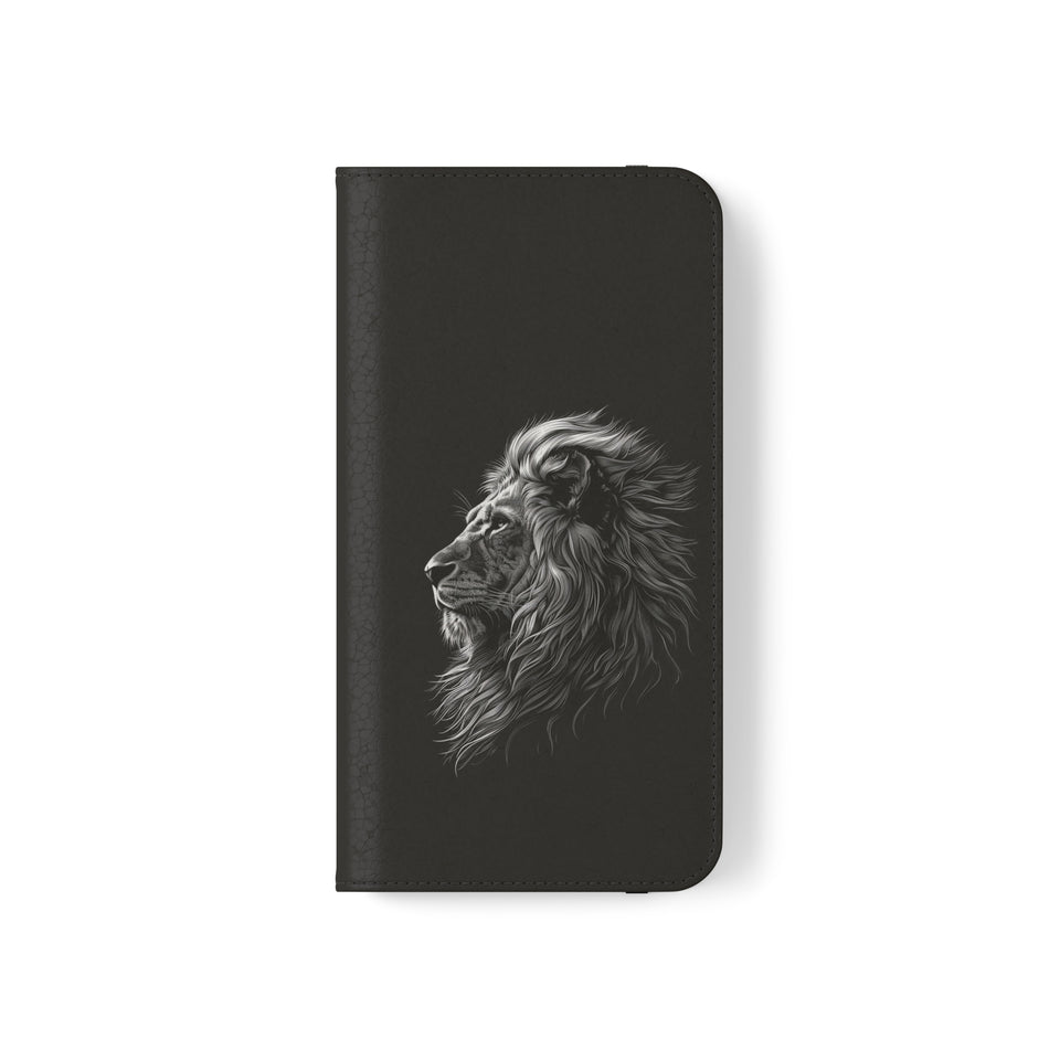 Lion Phone Case | Lion Wallet Phone Case Gifts | IPhone & Samsung Galaxy Lion Flip Cases