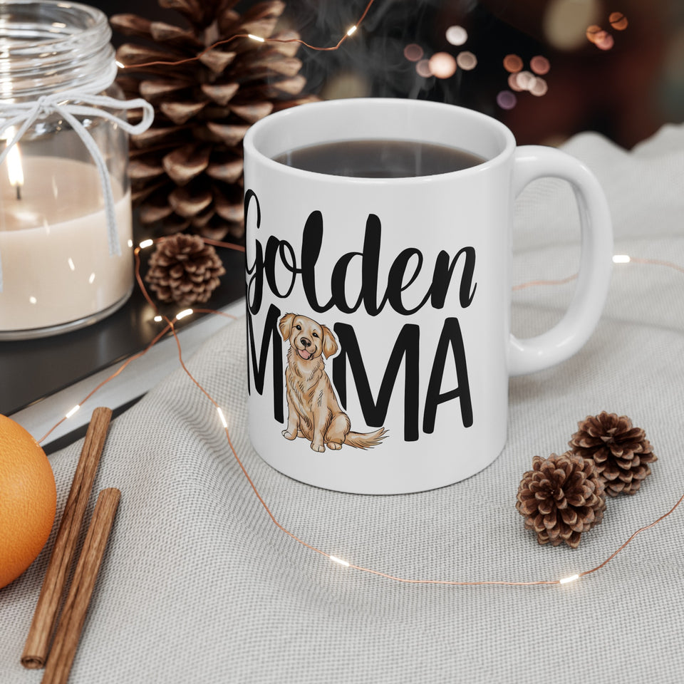 Golden Mama Mug Golden Retriever Gift | Golden Retriever Coffee Mug | Golden Retriever Gift Ideas Mug 11oz
