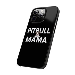 Premium Pitbull Mama 3 iPhone Case | Pitbull Gifts Slim Phone Cases Premium Pitbull Mama 3 iPhone Case | Pitbull Gifts Slim Phone Cases
