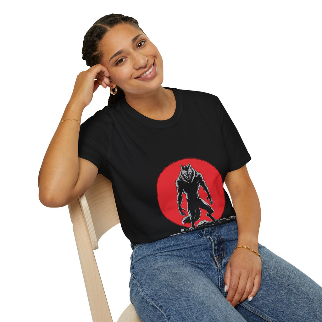 Werewolf Red Moon Unisex T-Shirt | Werewolf Shirt