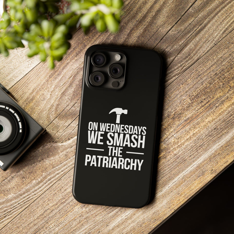 Premium On Wednesdays We Smash The Patriarchy iPhone Case | Feminist Gifts Slim Phone Cases