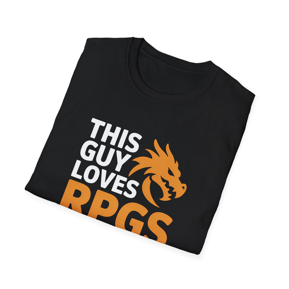 RPG Unisex T-Shirt This Guy Loves RPGs Role Playing Games 2 Shirt