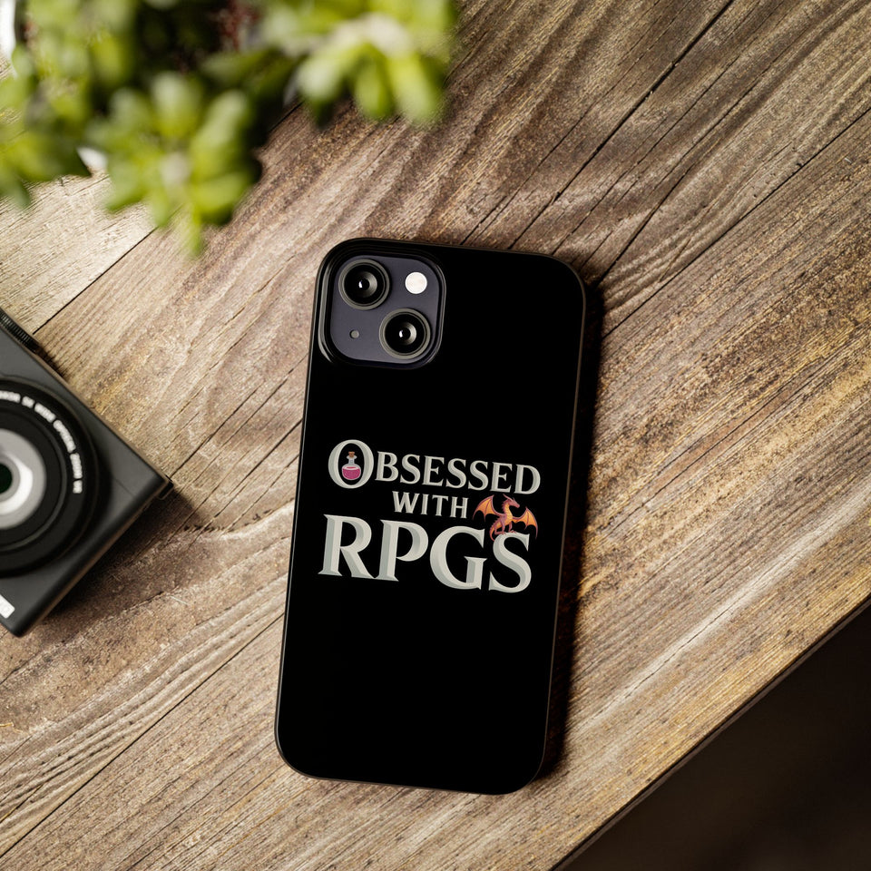 Premium Obsessed With RPGs iPhone Case | Fantasy Role Playing Game Slim Phone Cases