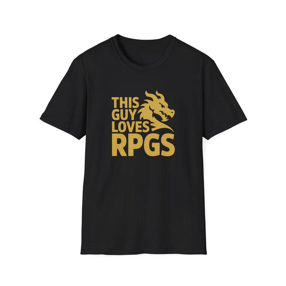 RPG Unisex T-Shirt This Guy Loves RPGs Role Playing Games Shirt