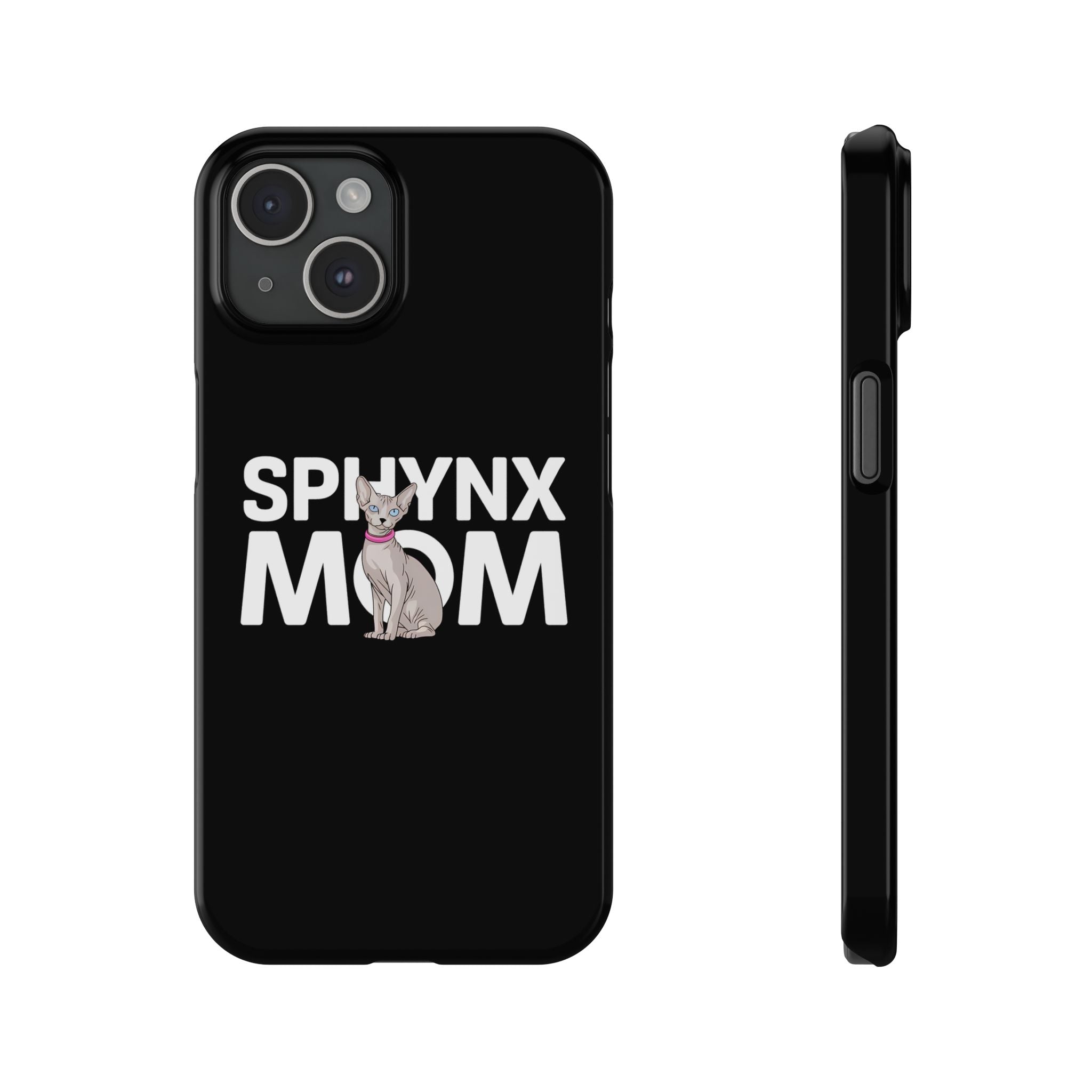 Premium Sphynx Mom iPhone Case | Sphynx Mom Gifts Slim Phone Cases Secondary image