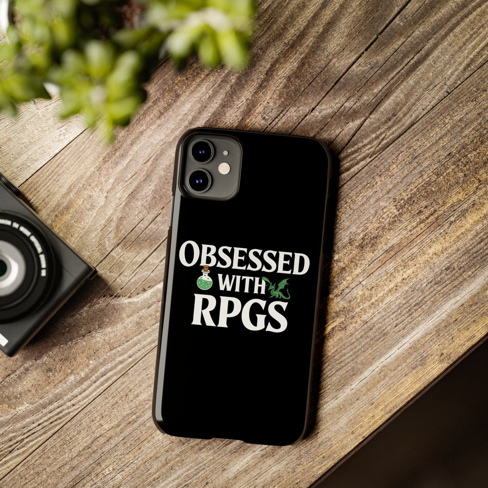 Premium Obsessed With RPGs iPhone Case | Role Playing Game Slim Phone Cases