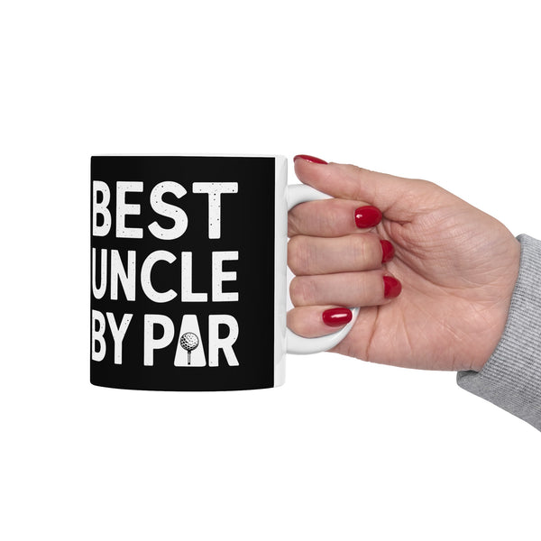 Best Uncle By Par Funny Golf Mug | Golf Gift | Uncle Merchandise | WUncle Birthday Gifts | Uncle Presents Golf Ceramic Mug 11oz