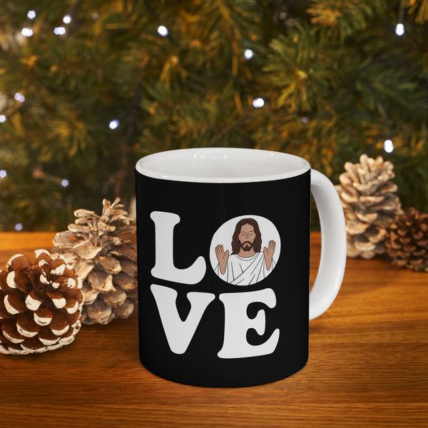 Love Jesus Ceramic Mug | Faith In Jesus Gifts (11oz)