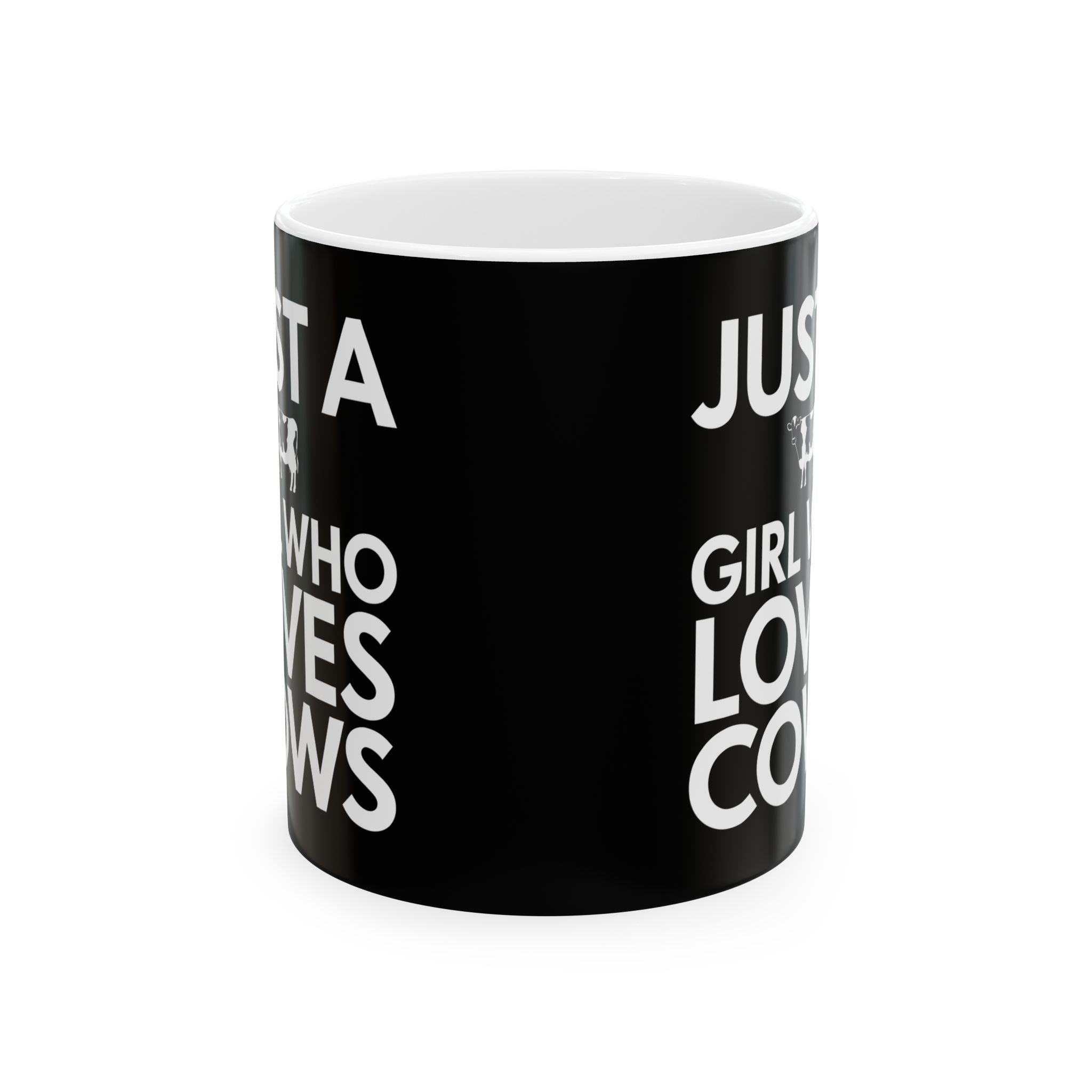 Just A Girl Who Loves Cows Mug | Cow Gifts | Adorable Cow Coffee Mug 11oz Secondary image