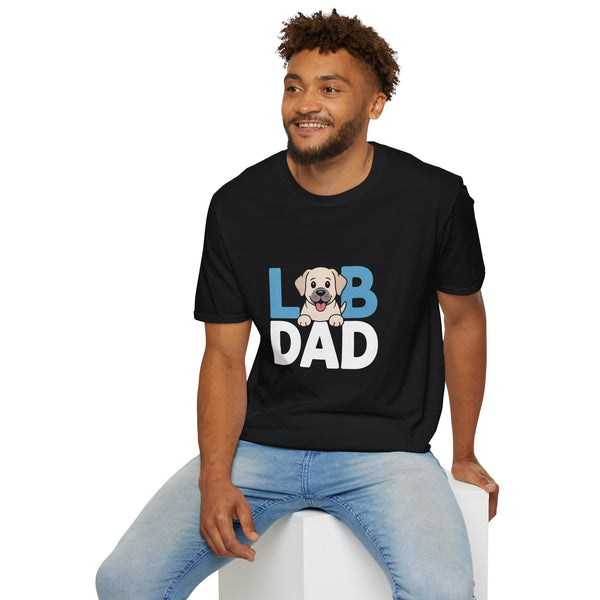 Labrador Dad T-Shirt 2 - Unisex Softstyle Labrador Dog Dad Tee