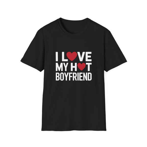 I Love My Hot Boyfriend T-Shirt — Cute BF Couple Unisex Tee