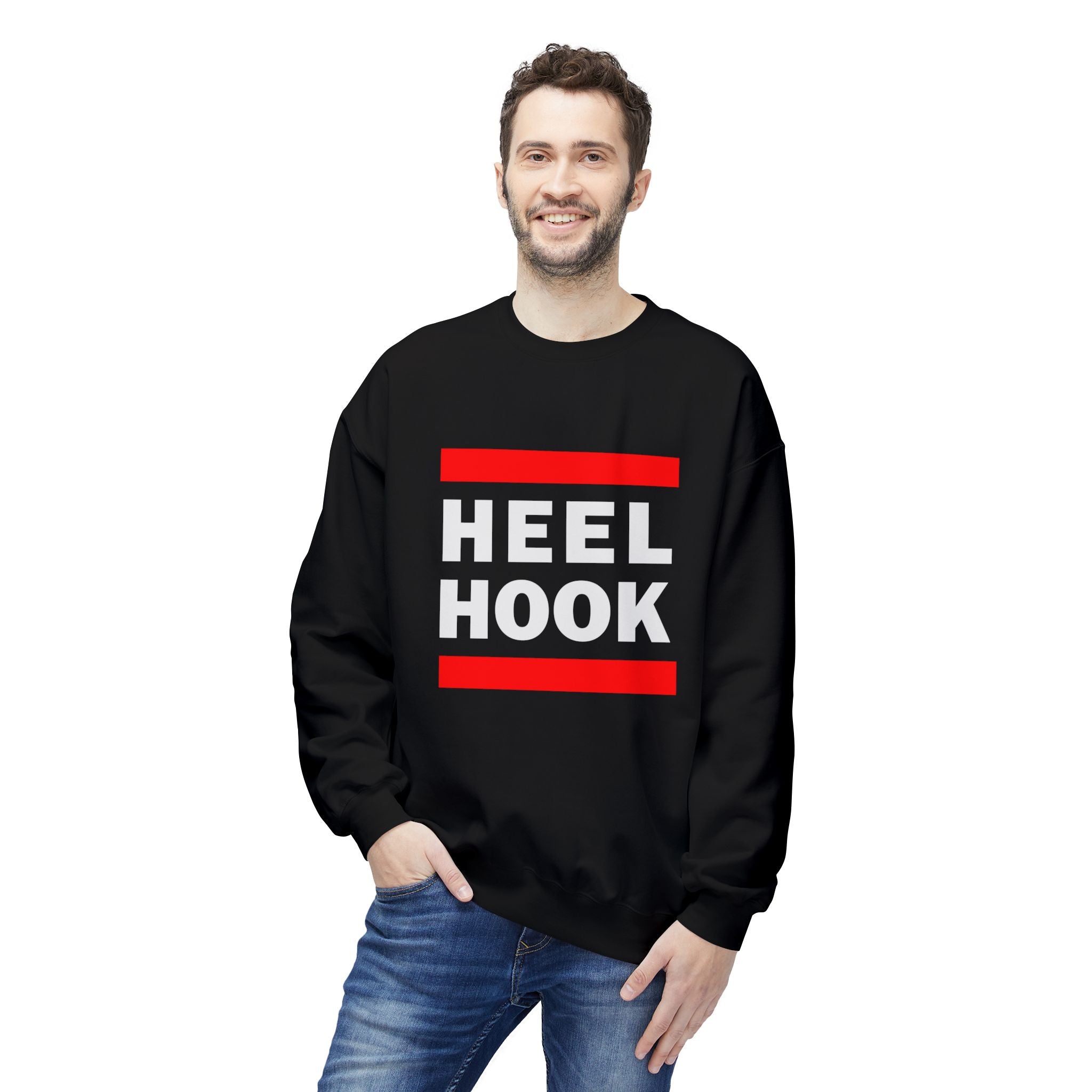 Brazilian Jiu Jitsu Heel Hooks BJJ Unisex Midweight Softstyle Fleece Crewneck Sweatshirt Main image