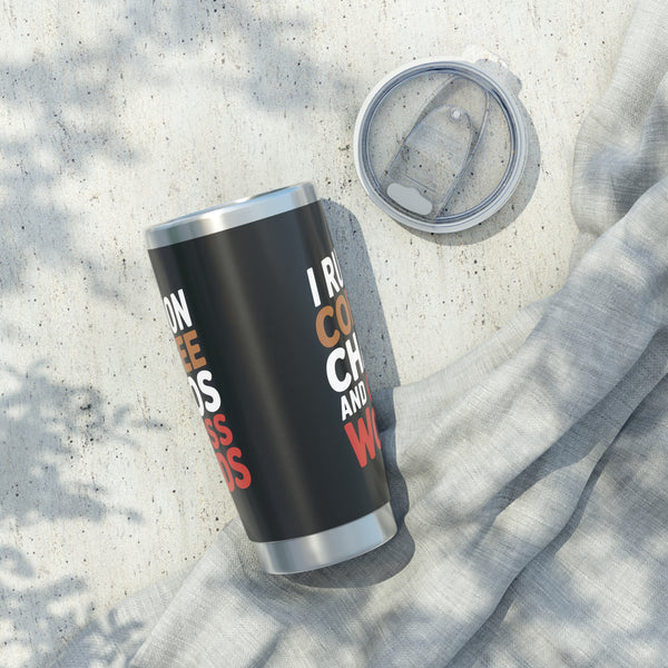 Coffee Lover Tumbler - I Run On Coffee, Chaos, And Cuss Words Coffee Mug
