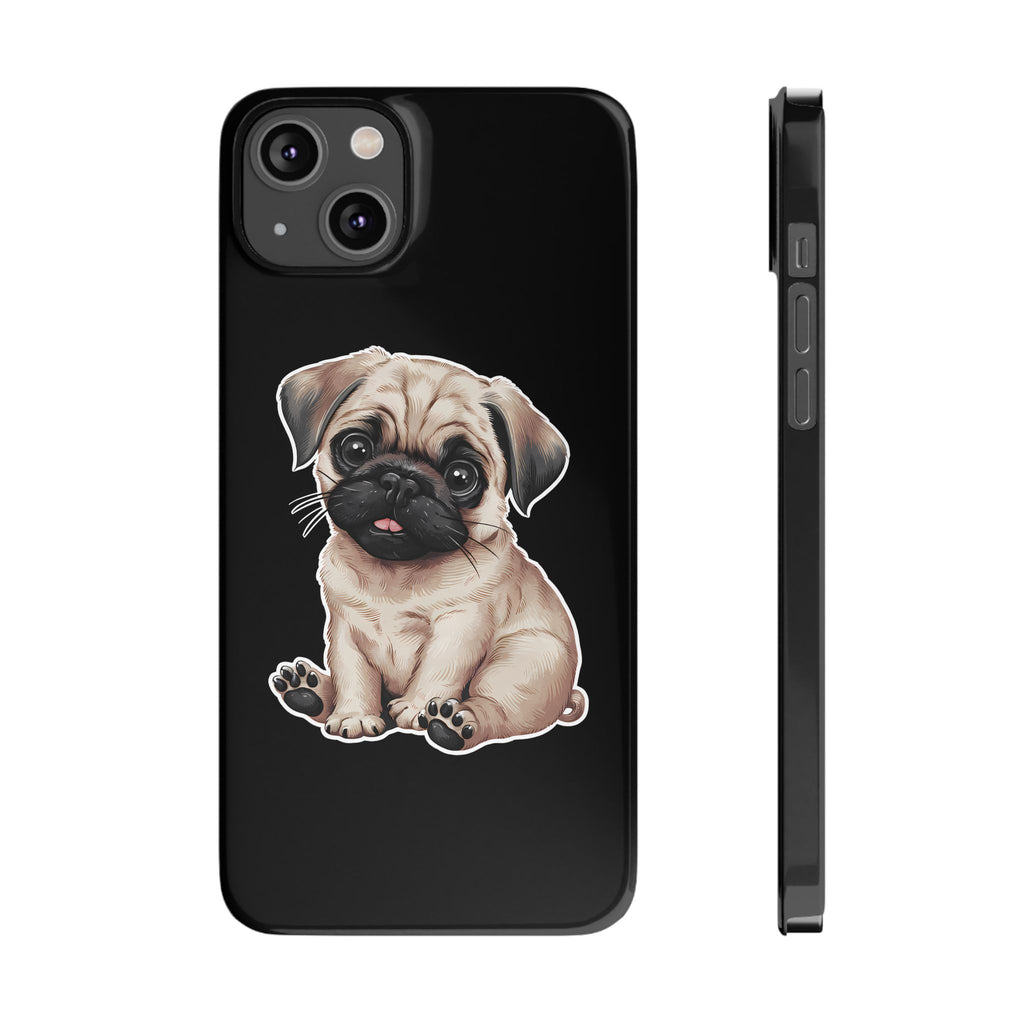 Premium Pug Puppy iPhone Case | Cute Pug Gifts Slim Phone Cases