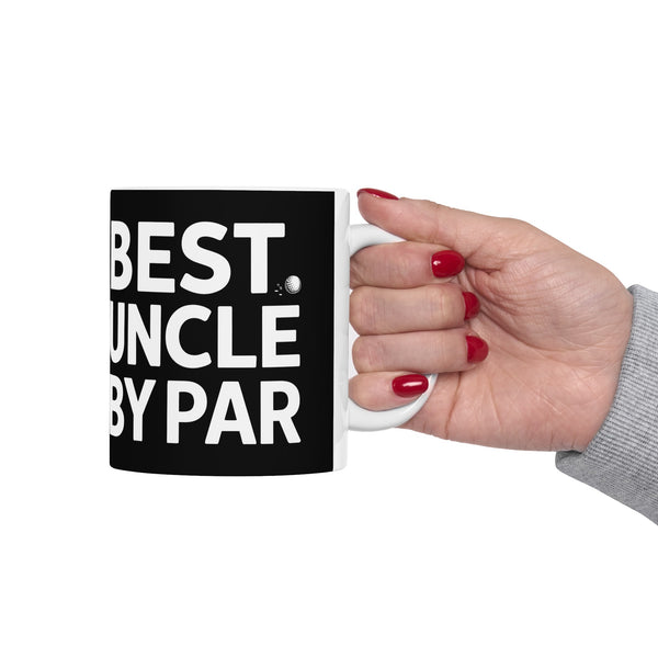 Best Uncle By Par Funny Golf Mug | Golf Gift | Uncle Merchandise | WUncle Birthday Gifts | Uncle Presents Golf Ceramic Mug 11oz 2