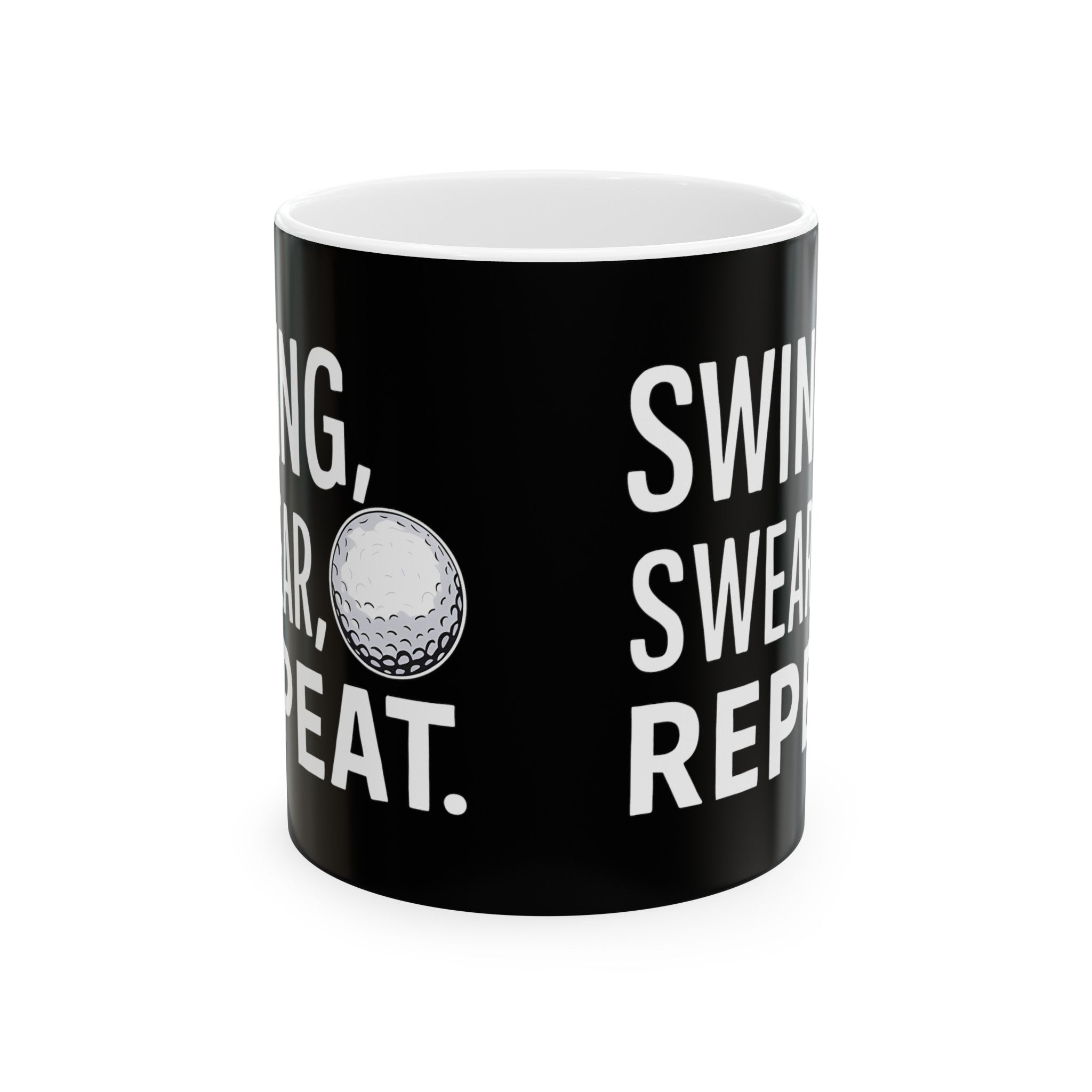 Golf Swing Swear Repeat Golf Mug | Golf Gift | Golf Coffee Mug | Golf Gift Ideas Mug 11oz Secondary image