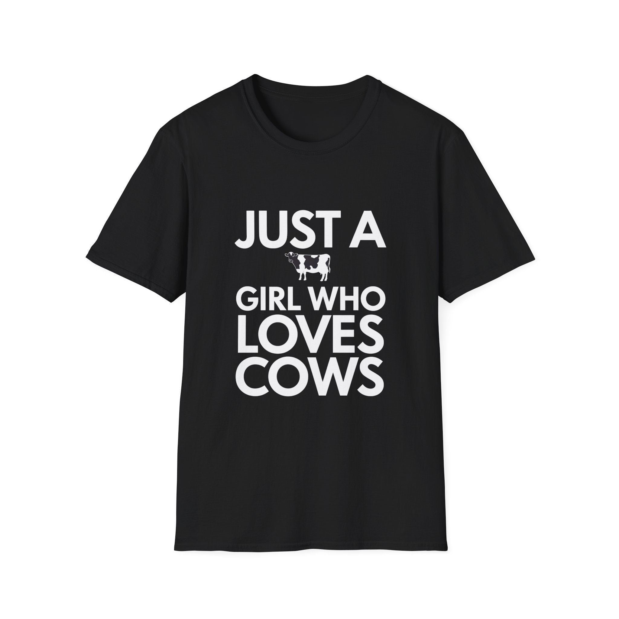 Just A Girl Who Loves Cows Shirt | Adorable Cow Lover Gifts | Cows Unisex T-Shirt Main image