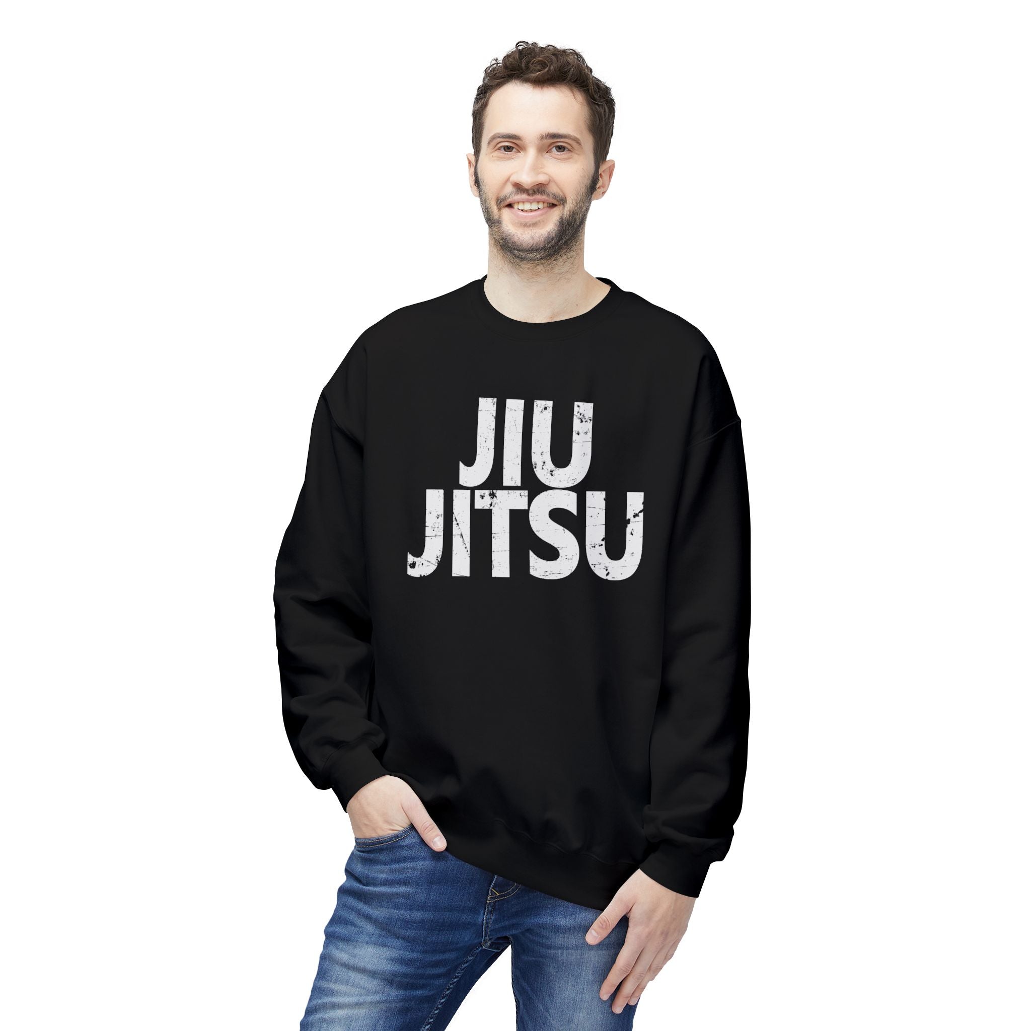 Brazilian Jiu Jitsu JJ BJJ Unisex Midweight Softstyle Fleece Crewneck Sweatshirt Main image