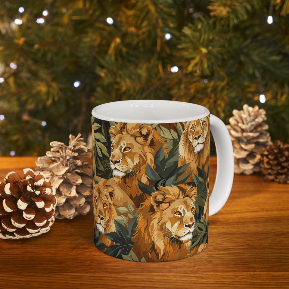 Lion Mug | Lion Gifts | Lion Presents | Pride of Lions Ceramic Mug 11oz