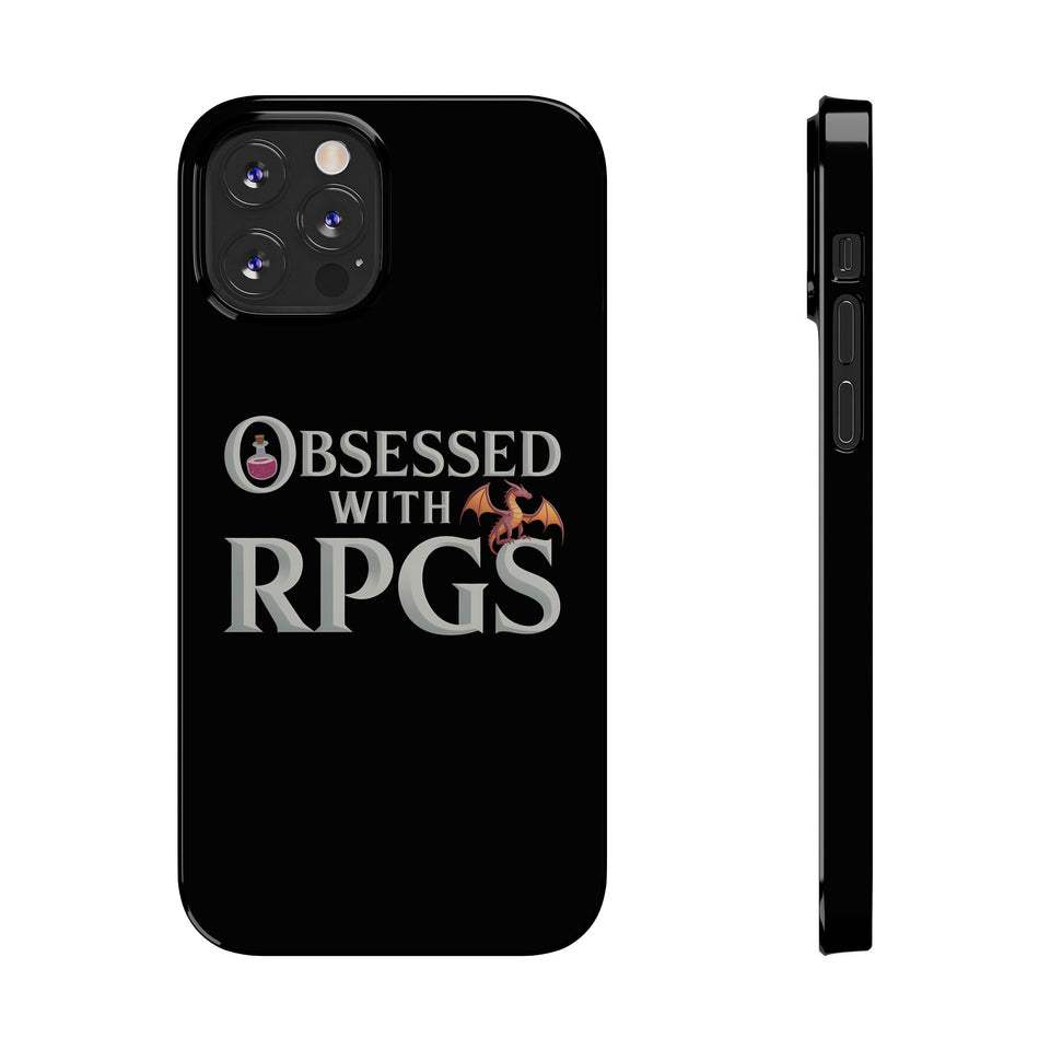 Premium Obsessed With RPGs iPhone Case | Fantasy Role Playing Game Slim Phone Cases