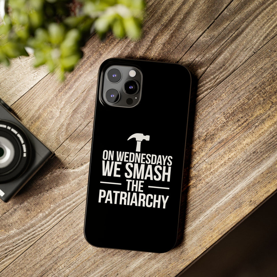 Premium On Wednesdays We Smash The Patriarchy iPhone Case | Feminist Gifts Slim Phone Cases