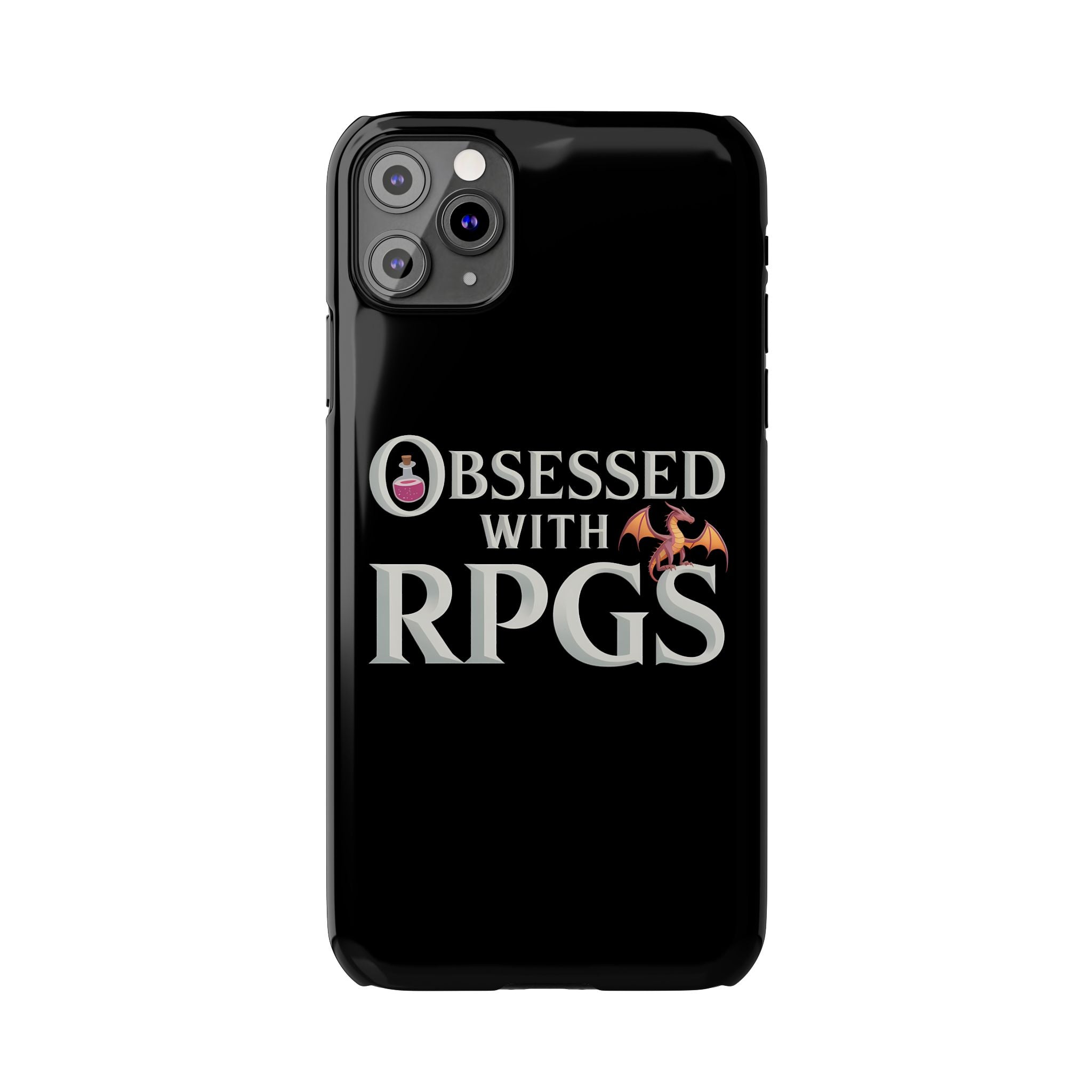 Premium Obsessed With RPGs iPhone Case | Fantasy Role Playing Game Slim Phone Cases