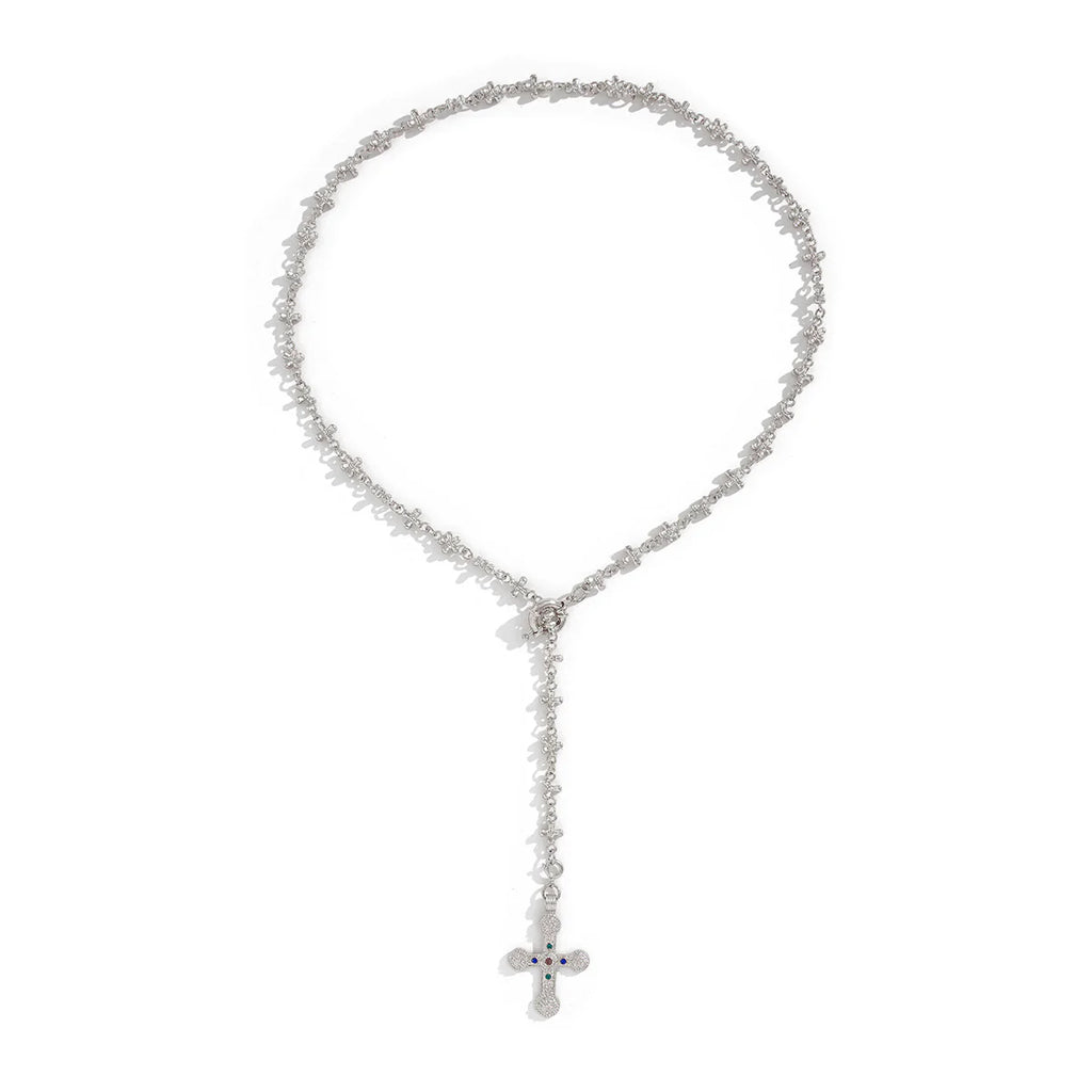 Vintage Gothic Cross Pendant Necklace