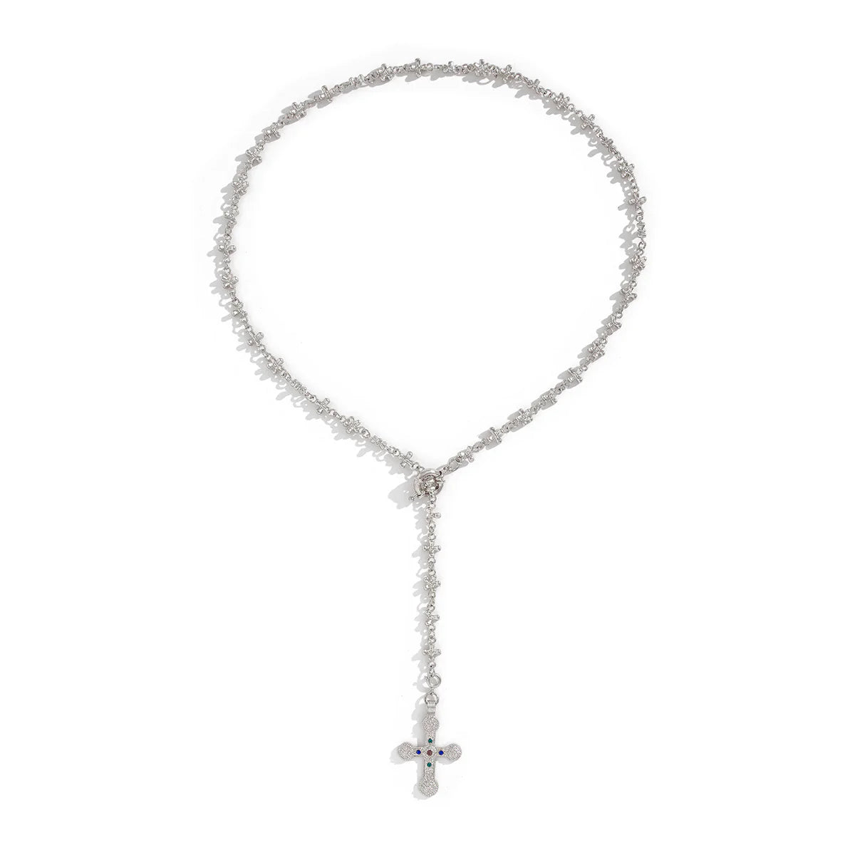 Vintage Gothic Cross Pendant Necklace