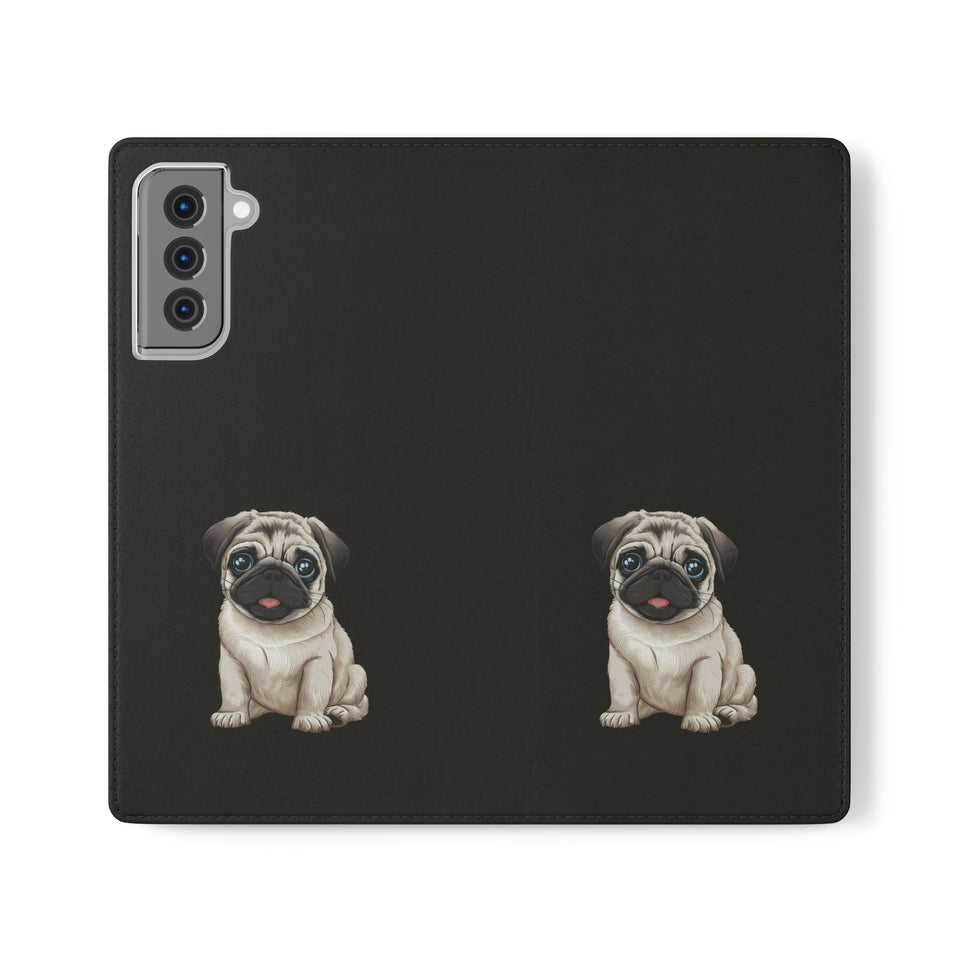 Pug iPhone & Samsung Wallet Phone Case | Pug Flip Cases