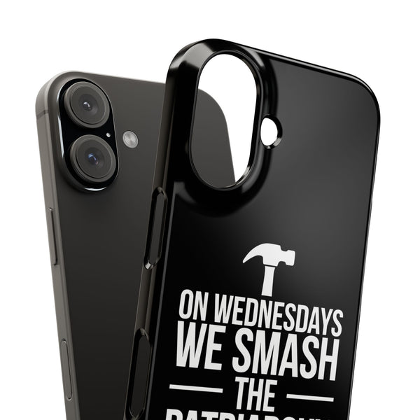 Premium On Wednesdays We Smash The Patriarchy iPhone Case | Feminist Gifts Slim Phone Cases