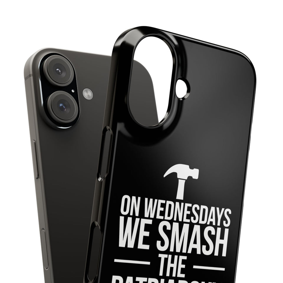 Premium On Wednesdays We Smash The Patriarchy iPhone Case | Feminist Gifts Slim Phone Cases