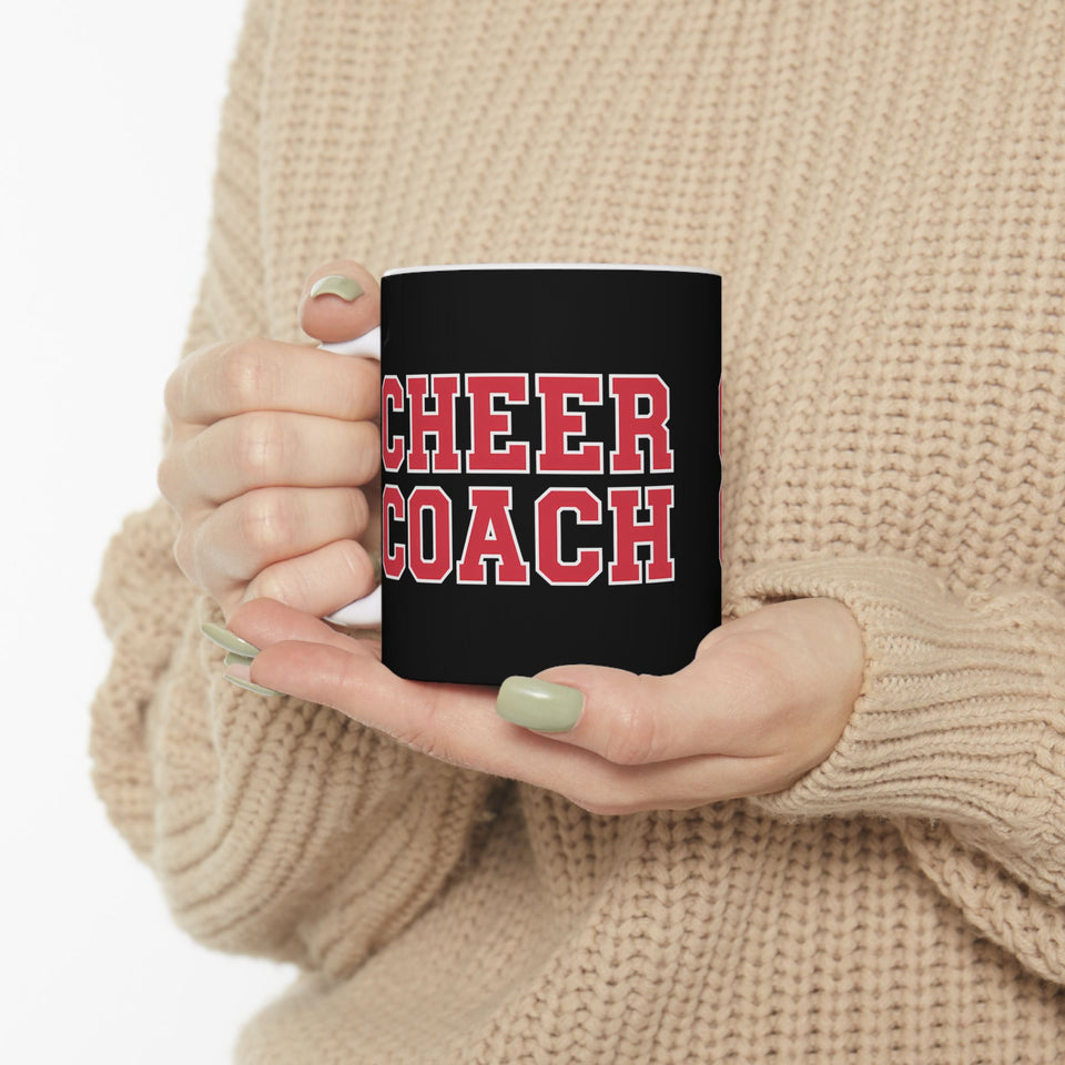 Cheer Coach Cheerleading Coach 2 Ceramic Mug | Cheerleading Coach Gifts (11oz)