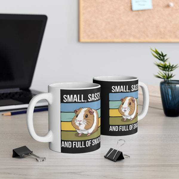 Guinea Pig Mug - Small, Sassy, and Full of Snacks Cute Guinea Pig Mug 2