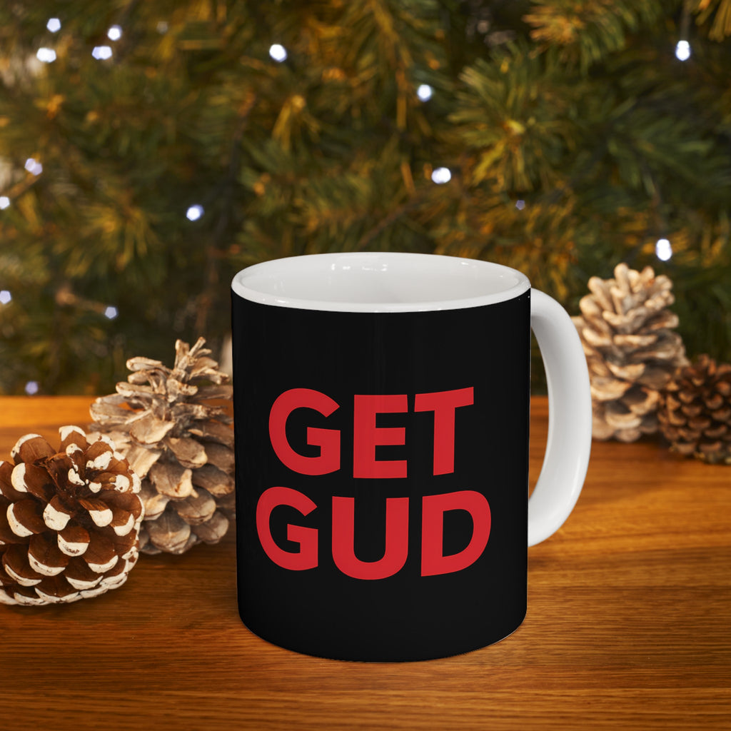 Get Gud RPG Mug | Role Playing Game Gift | Soulslike Coffee Mug | RPG Fantasy Gift Ideas Mug 11oz