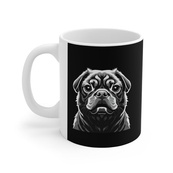 Pug Mug | Pug Gift | Pug Ceramic Mug 11oz