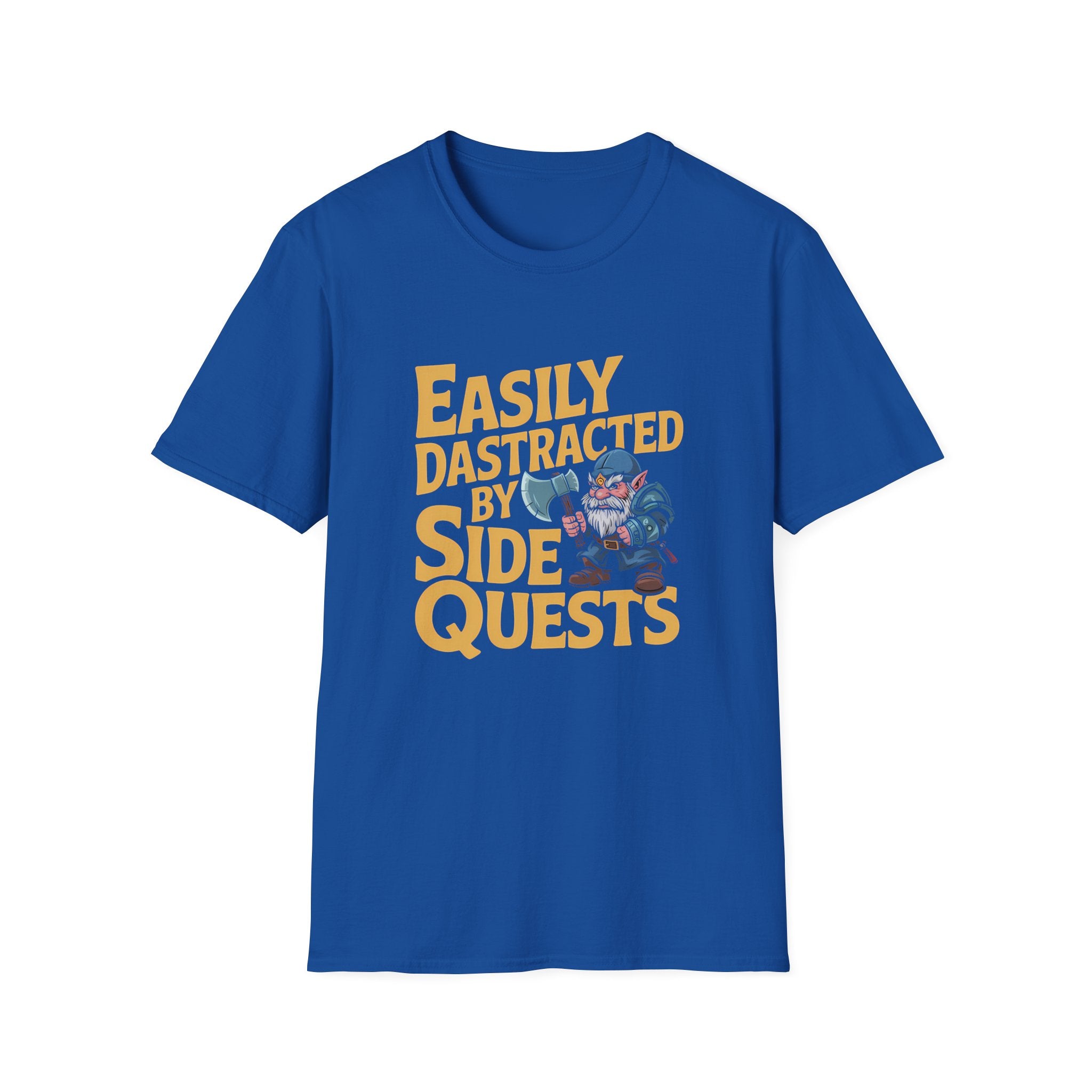 Easily Distracted By Side Quests T-Shirt — RPG Gamer Tee