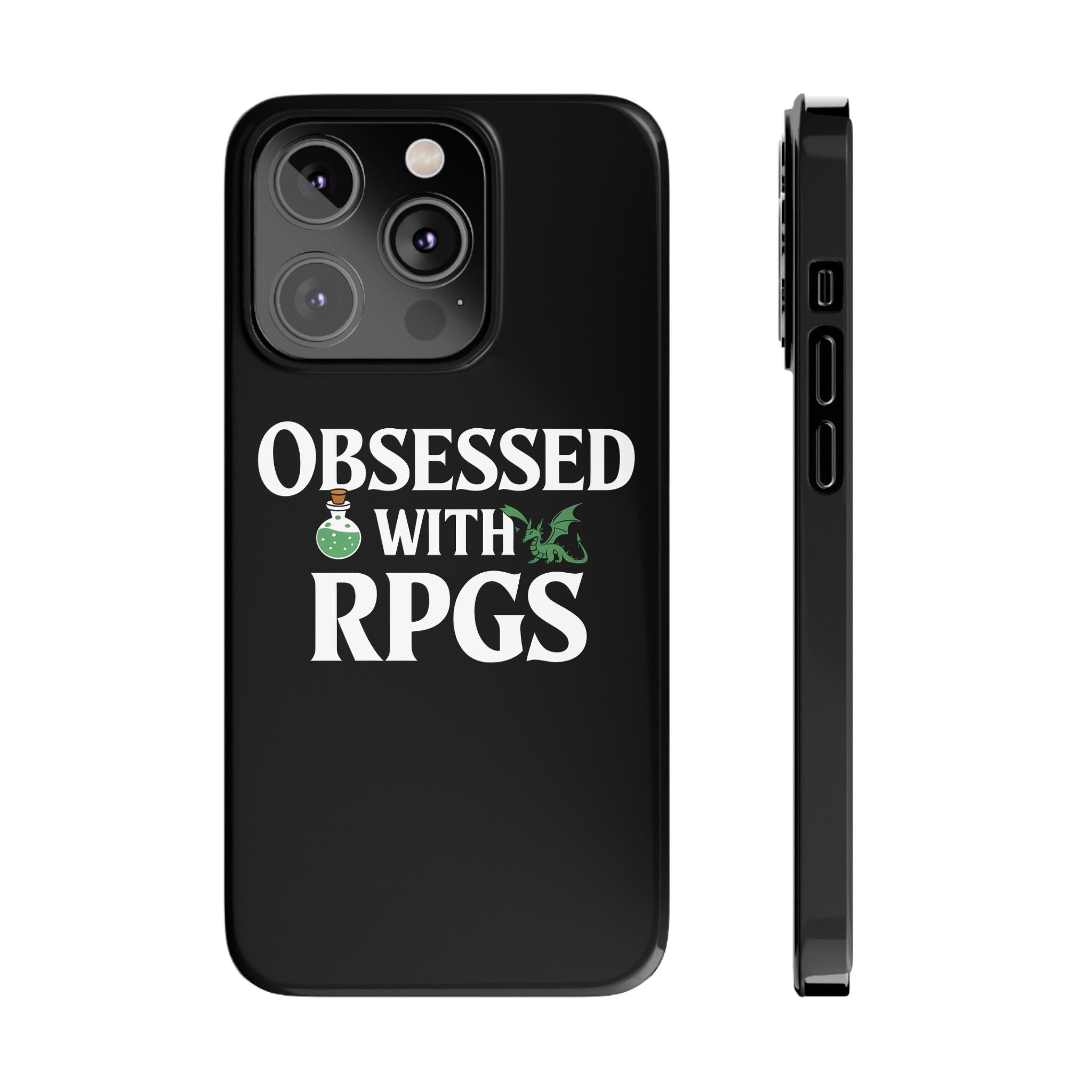 Premium Obsessed With RPGs iPhone Case | Role Playing Game Slim Phone Cases