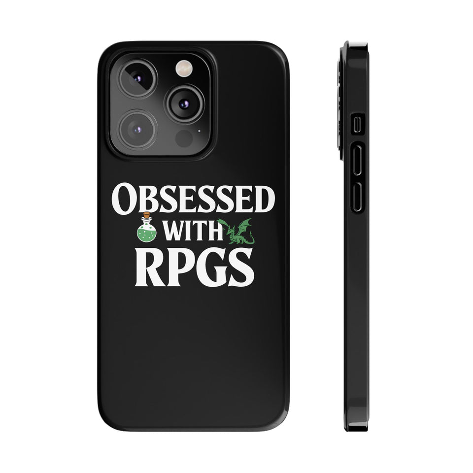 Premium Obsessed With RPGs iPhone Case | Role Playing Game Slim Phone Cases