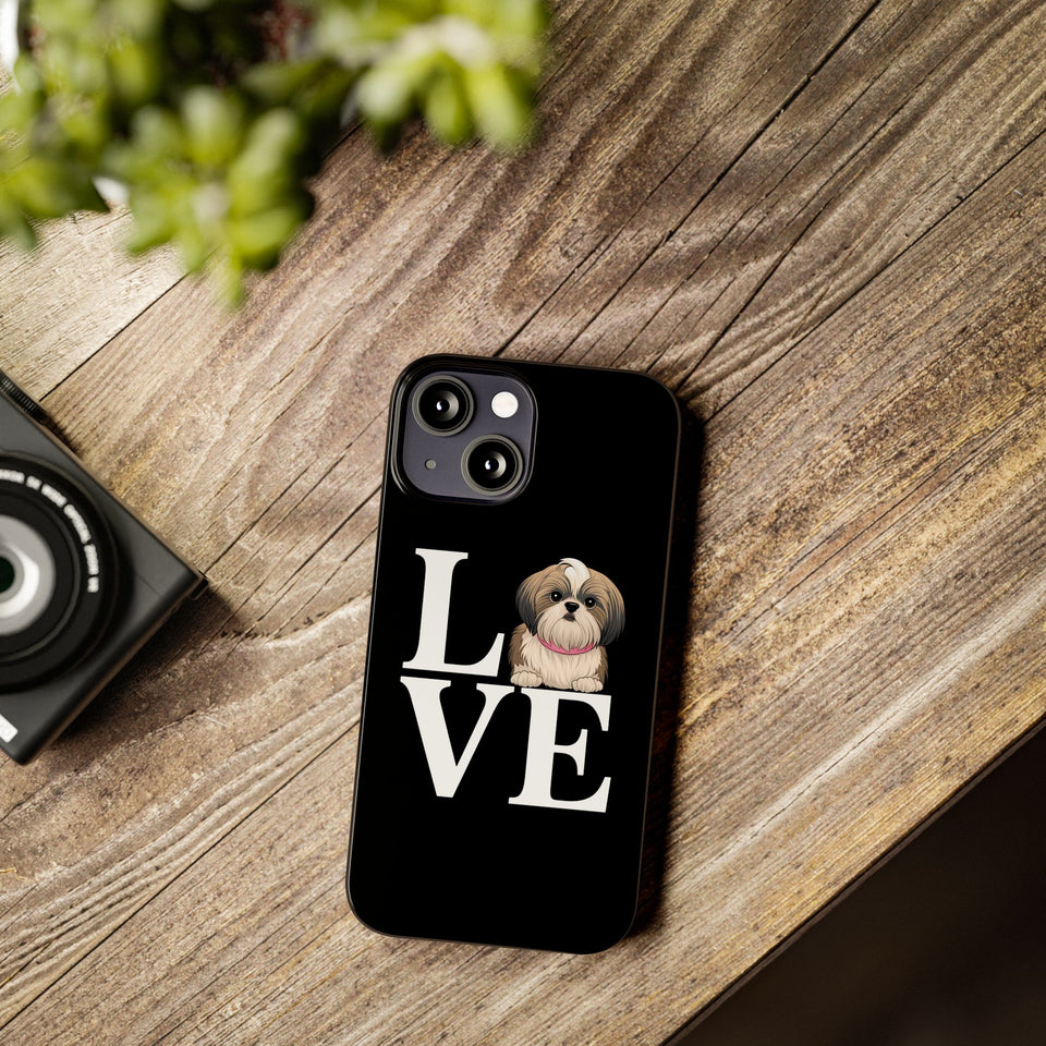 Premium Love Shih Tzu iPhone Case | Cute Shih Tzu Slim Phone Cases