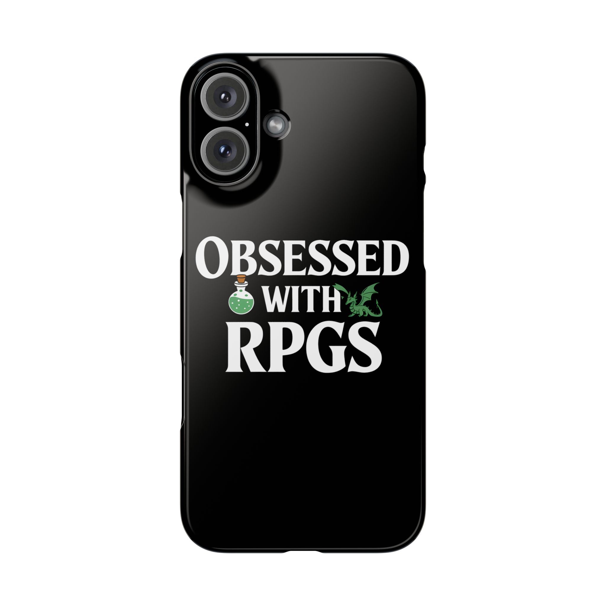 Premium Obsessed With RPGs iPhone Case | Role Playing Game Slim Phone Cases